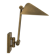 Vintage adjustable wall light, brushed brass, France, 1970