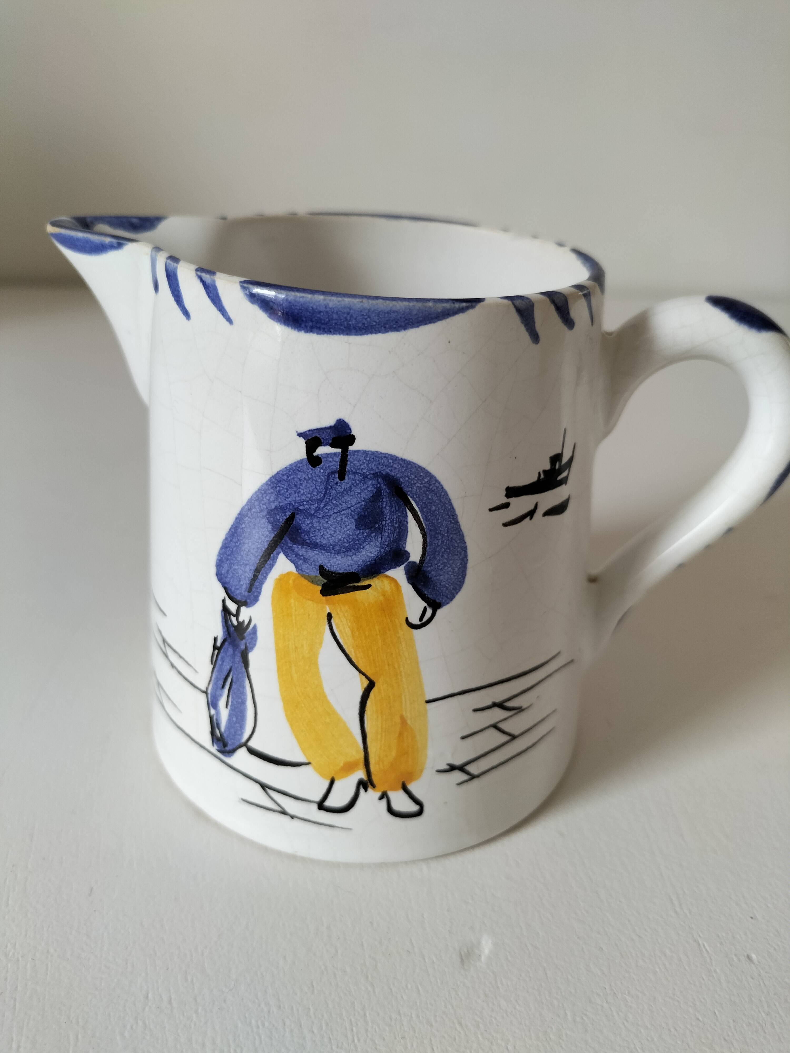 Breton milk jug - original signed painting