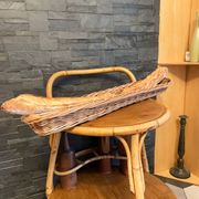 Ancienne panière de boulanger, en osier - 84cm
