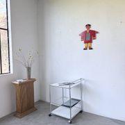 Child's character painted wooden mirror
