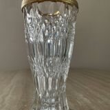 Vintage vase in chiseled Bohemian crystal from the 70s