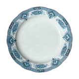 Vintage round dish Terre de fer ONNAING model "PRINTEMPS"