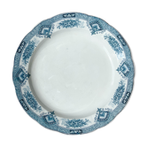 Vintage round dish Terre de fer ONNAING model "PRINTEMPS"