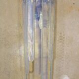 1 x Wall lamp by Carlo Nason for Mazzega, Cascade, Ice Blue, 1970s