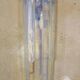 1 x Wall lamp by Carlo Nason for Mazzega, Cascade, Ice Blue, 1970s