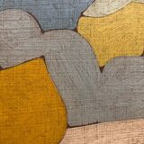 Abstract painting on panel