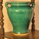 Vintage green vase
