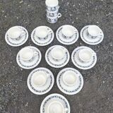 Service de 13 tasses à Café Villeroy & Boch modèle CADIZ