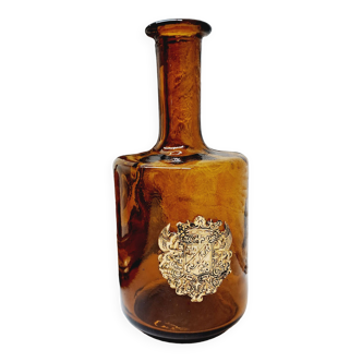 Amber glass carafe