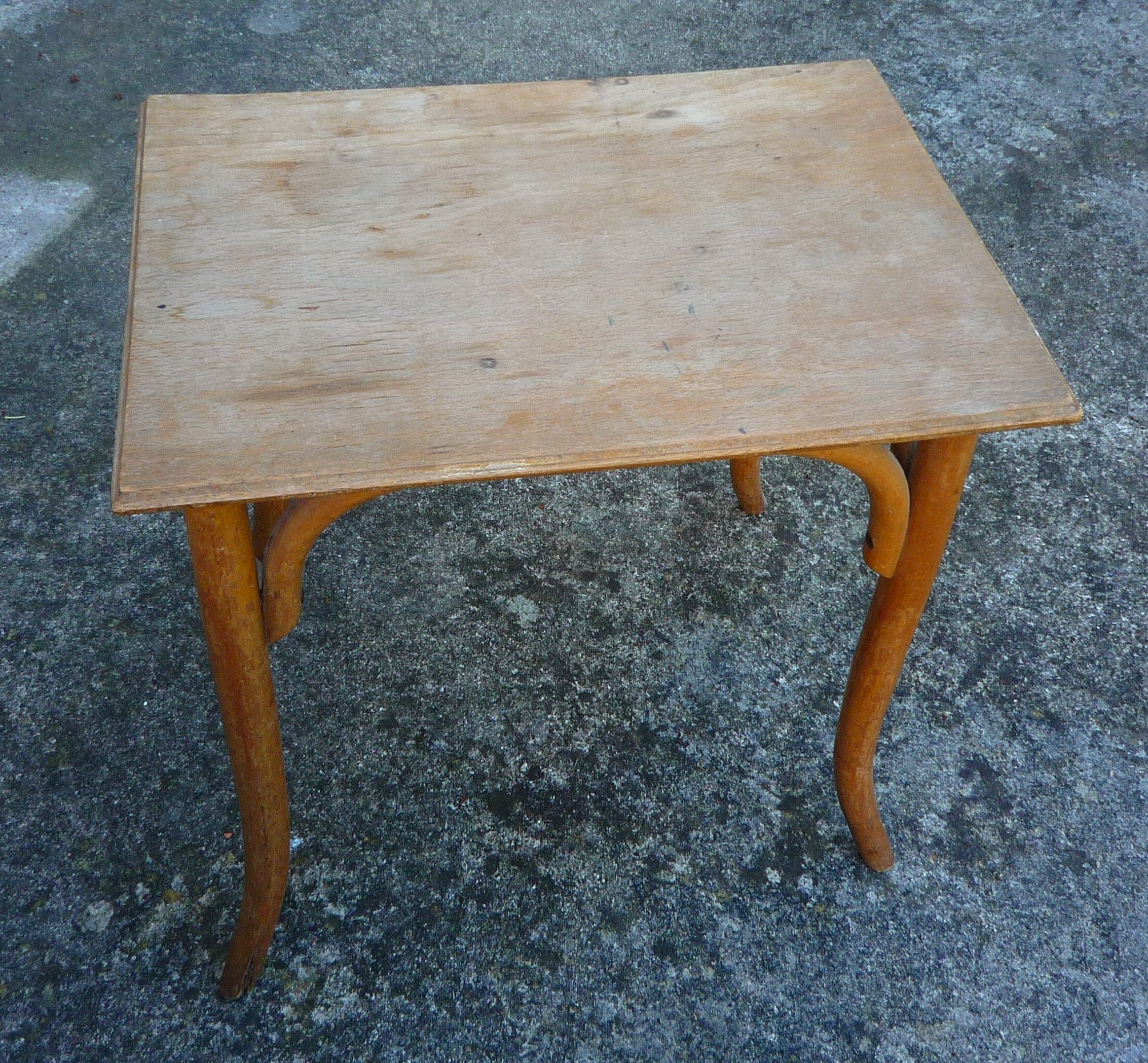 Small wooden coffee table, circa 1910