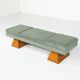 Contemporary Bench, Wood and Fabric, Italy