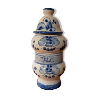 Old vintage pharmacy jar Talc