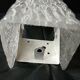 small wall lamp in Murano ice glass
