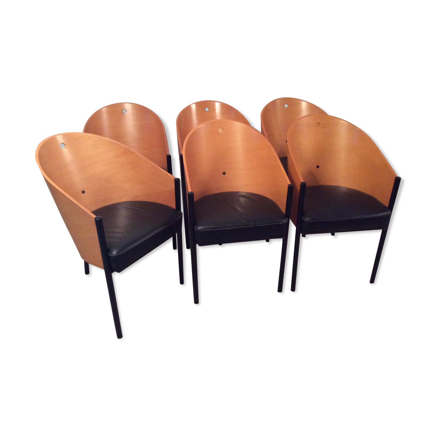 Série de 6 chaises Costes par Philippe Starck