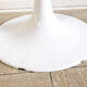 Tabouret tulipe vintage gris 1970