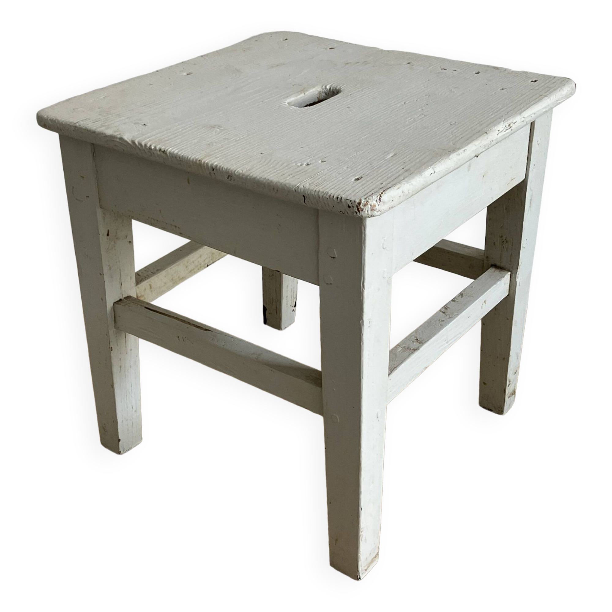 Old workshop stool, running board