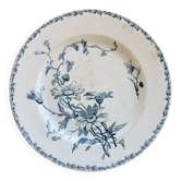 Antique flat plate, ironstone Lunéville K&G, Marguerite model.
