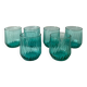 Small turquoise glasses