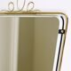 Wall mirror in brass wire with modernist loops from the mid-century, Italy, 1950s.