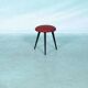 Vintage 1960s stool with new Ploeg fabric, piano.