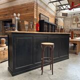 1920 solid oak bar counter