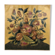 Aubusson tapestry cardboard. Bouquet of Louis XIII-style flowers