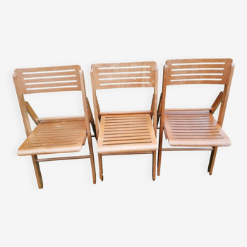 Set of 3 folding chairs Netherlands 1970's