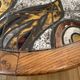 Ceramic coffee table with metal base by G. Reynaud Vallauris