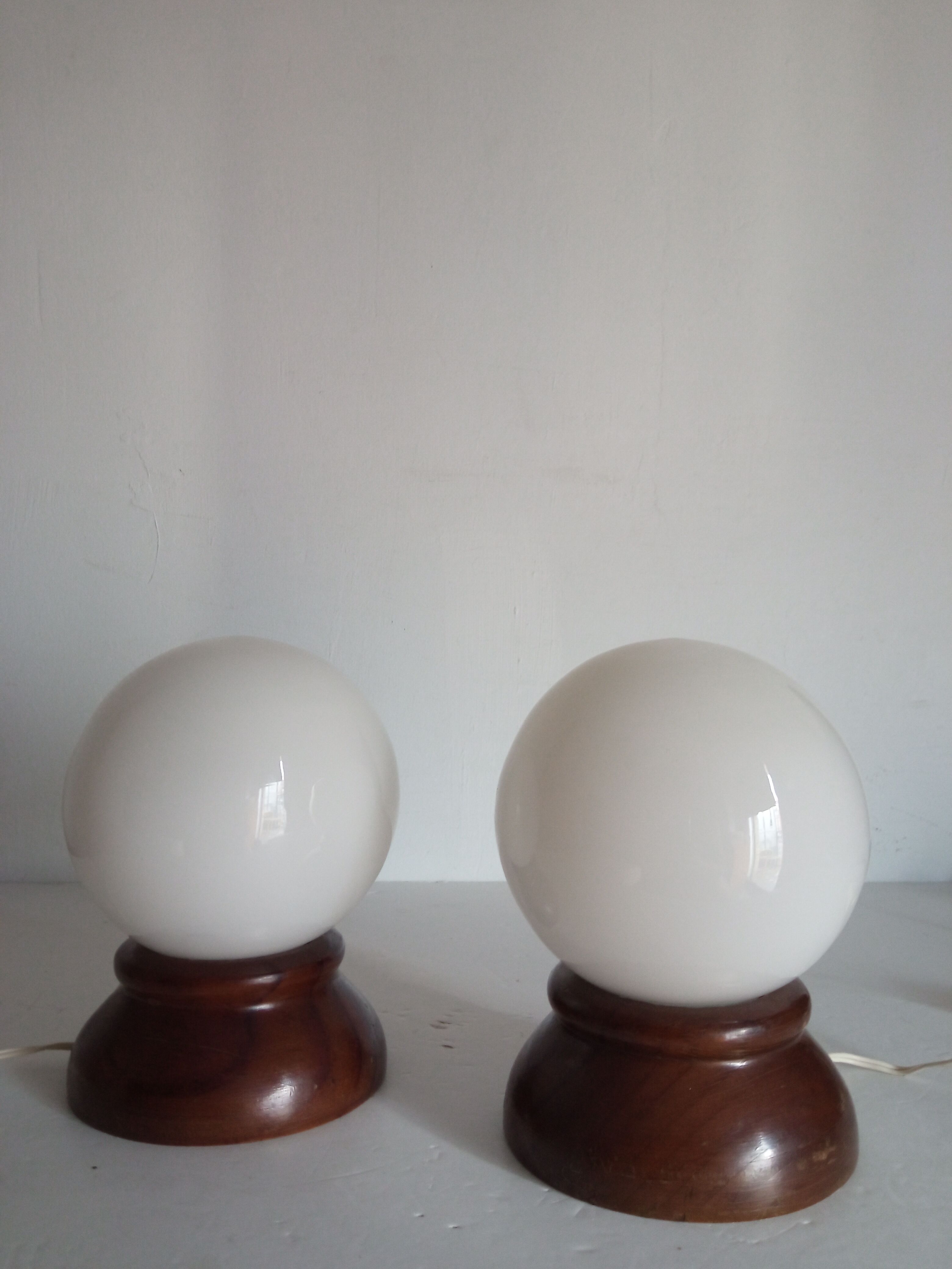 Pair of vintage bedside lamps