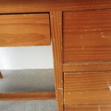 1960s desk in light wood