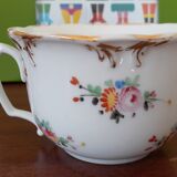 Antique flowered porcelain cup