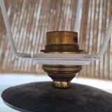 Vintage iron chain floor lamp from the 1950s