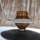 Vintage iron chain floor lamp from the 1950s