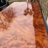 N1 coffee table in vintage 70s elm burl