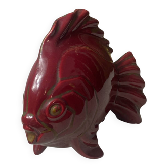 Earthenware fish, Art Deco by Géo Condé
