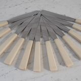 Set of 12 bakelite knives 70s