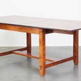 Ensemble de 6 chaises de salle à manger avec table extensible assortie
