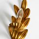 Pair of 1960s Italian gold-plated Florentine wall lamps