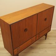 Teak highboard, Danish design, 1960s, made in Denmark