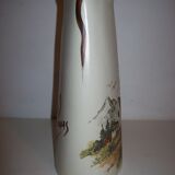 Ceramic pitcher with hand-painted decoration
