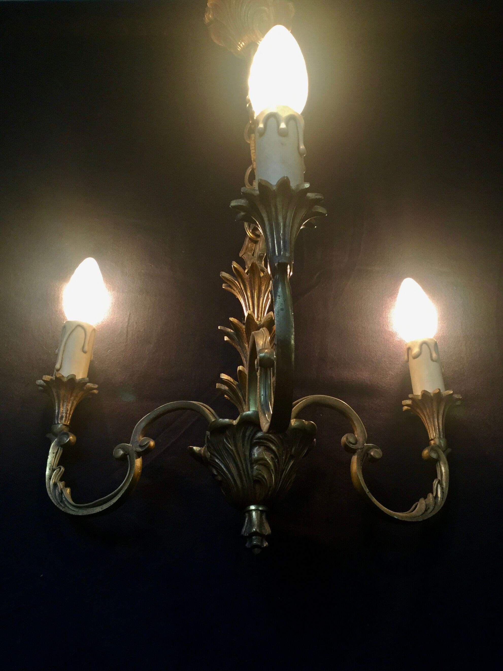 Lustre 3 bronze lights