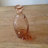 Pink old glass carafe