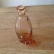 Pink old glass carafe