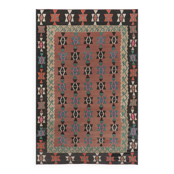 Tapis Kilim turc vintage tissé main