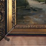 Peinture « Maison sur la route »