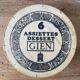 Box of 6 dessert plates in Gien earthenware, "the language of flowers"