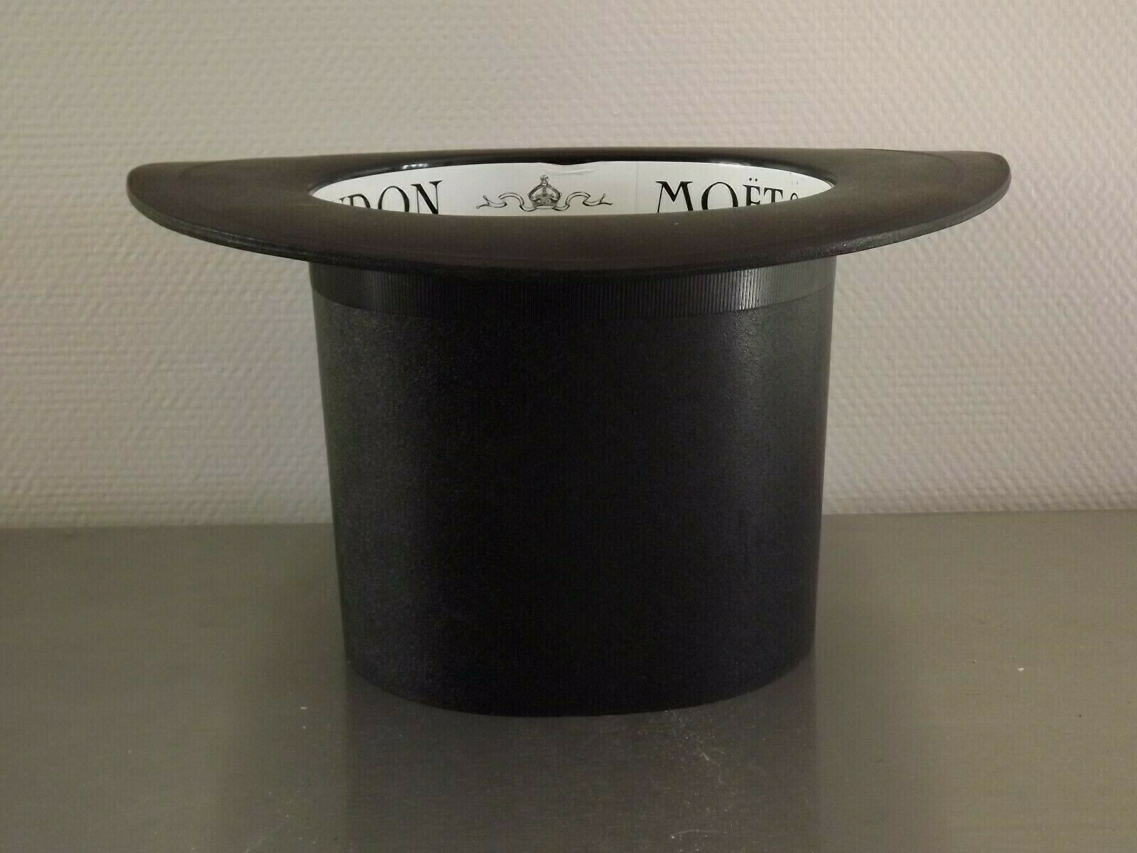 Vintage french hard plastic top hat champagne ice bucket  moet & chandon 3034