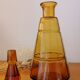 Art Deco amber glass decanter