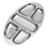 Plateau compartimenté inox, 1970s