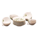 Service for 8 cups and saucers, rose hip porcelain from Paris, 1773 - 1970s.